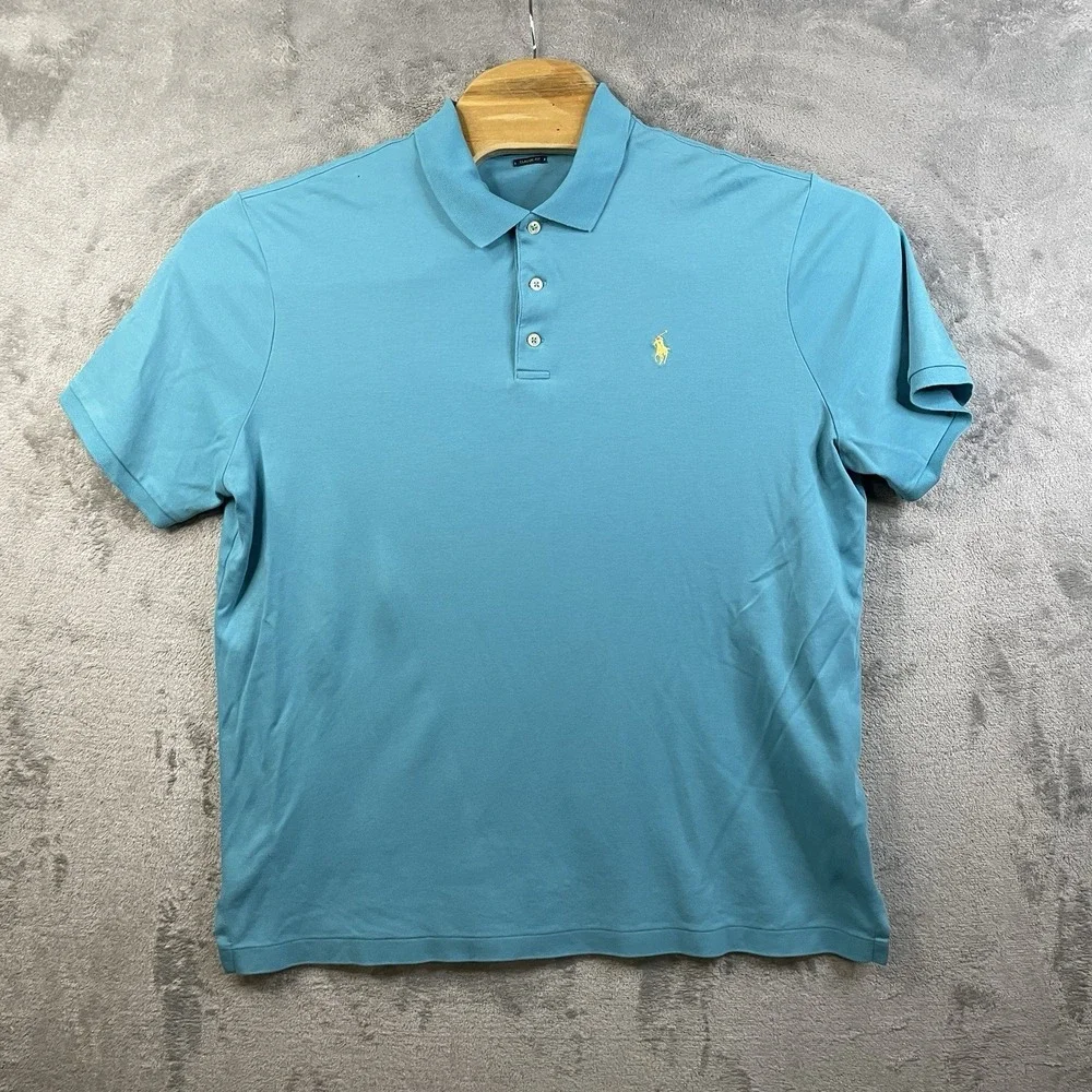 Polo Ralph Lauren Men's L Polo Shirt‎ Classic Fit Blue